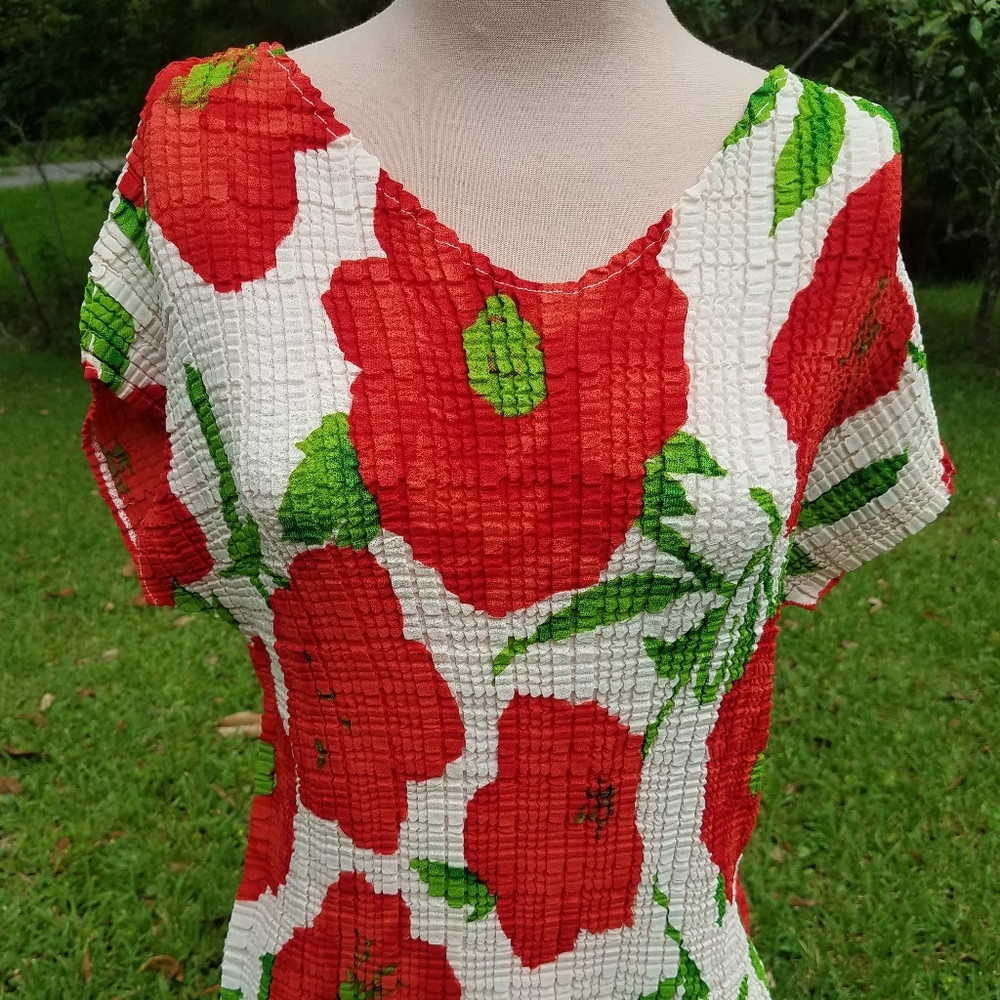 POPPY PRINT BLOUSE
